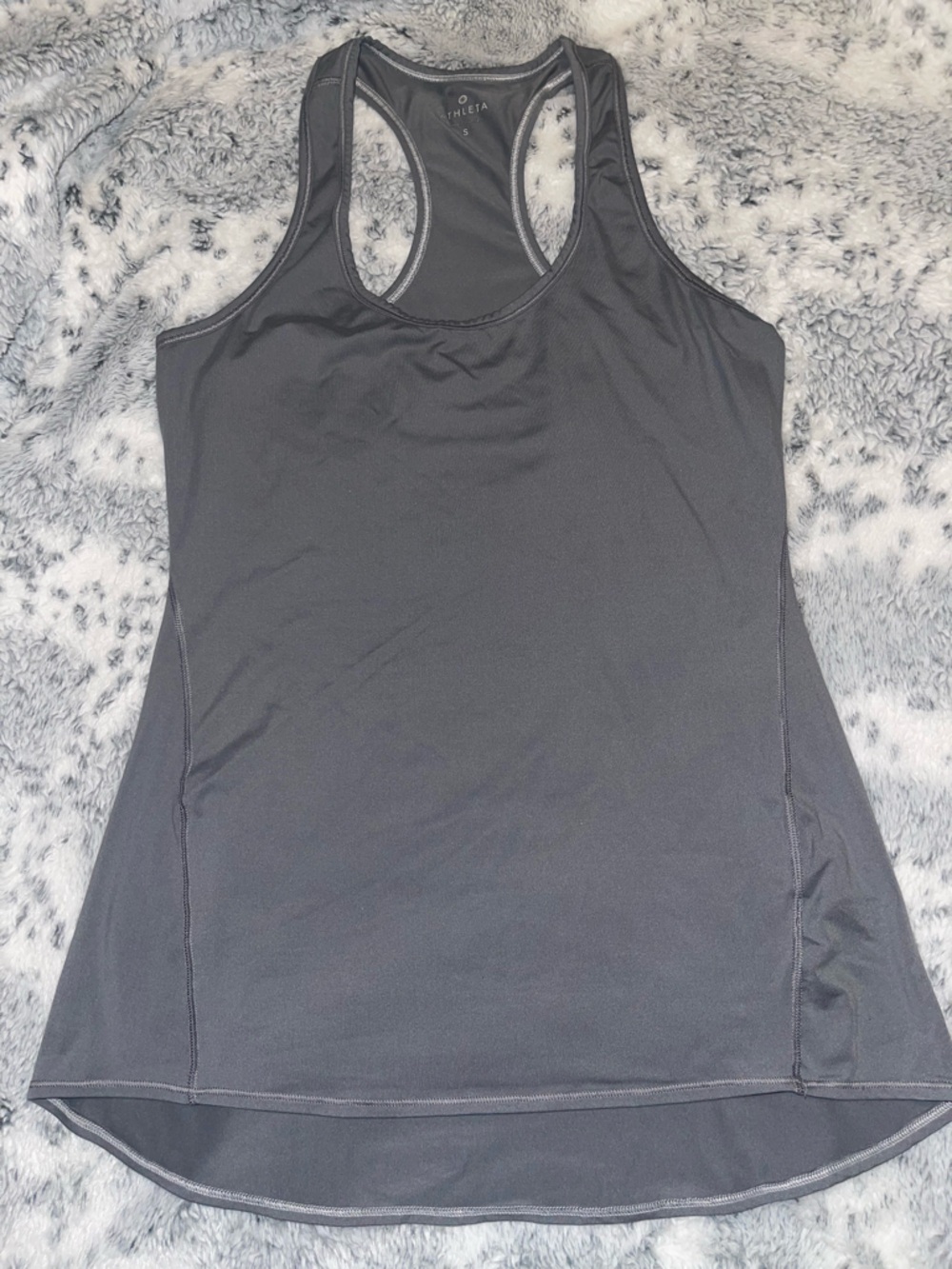Athleta Gray Racerback Tank Top